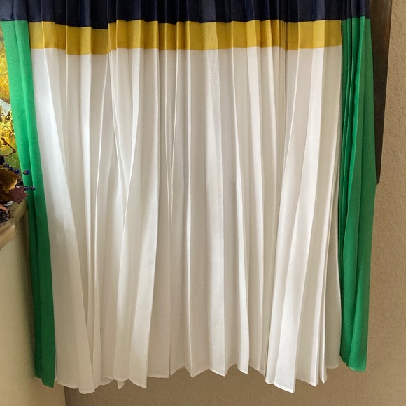 BCBGMaxAzria Pleated ColorBlock Maxi Skirt - Picture 5 of 9